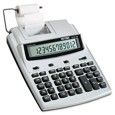 Image of Victor 1212 3A 12 Digit Commercial Printing Calculator