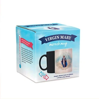 Image of Bubblegum Stuff Virgin Mary Miracle Mug Tea Cup, Funny Mugs, Mug, Ceramic Eggplant Personalised Gaming Stuff, Cups and Iced Coffee Cup 330 ml