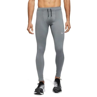 Image of Nike Performance M NK DF Essential Tight Leggings, Men&#039;s, Size: XXL, Smoke grey/reflective silver