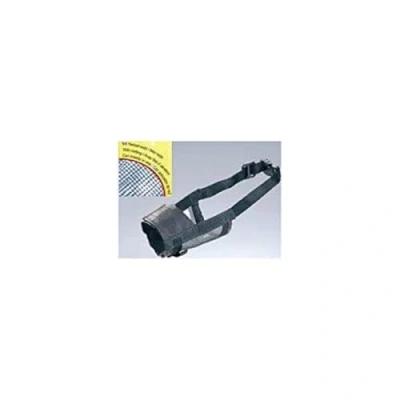 Image of Nobby Adjustable Nylon Muzzle for Dog, LG, Black