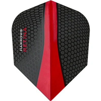 Image of Harrows Retina Dart Flights 100 Micron Extra Strong Standard 1 Set (3) (Red)