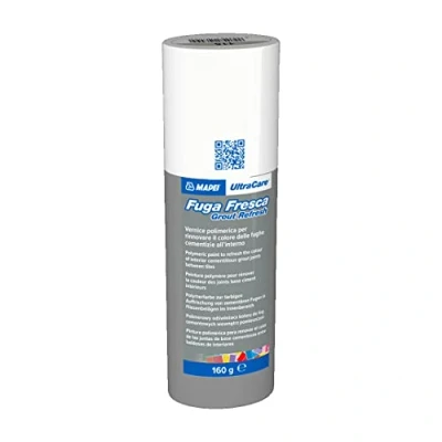 Image of MAPEI Ultracare FUGA Fresca Fresh Escape 119 Grey London Polymer Paint to Renew The Color of Cement Joints Bottle 160 gr.