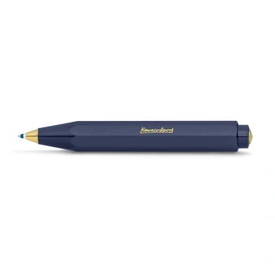 Image of Kaweco CLASSIC SPORT Ball Pen Navy Blue I Retractable Ballpoint with Standard D1 Refills Exclusive 10.5 cm