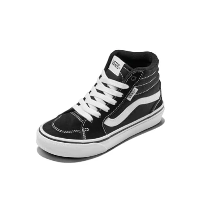 Image of Vans Unisex Kids Yt Filmore Hi Sneaker, Suede Canvas Black White, 6 UK