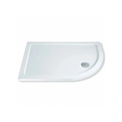 Image of MX Low Profile 1500 x 800mm Stone Resin Shower Tray with Waste MXEL1580