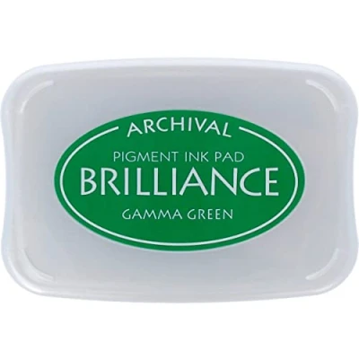 Image of Tsukineko Brilliance Ink Pad, Gamma Green,BIP21
