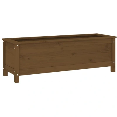 Image of vidaXL Garden Raised Bed Honey Brown 119.5x40x39 cm Solid Wood Pine