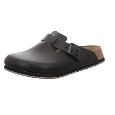 Image of Birkenstock BB129 38 Super Grip Professional Boston Slip Resistant Clogs Black Size 38EU / 5UK