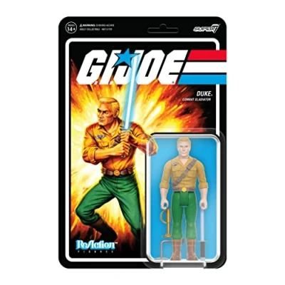 Image of SUPER7 G.I. Joe Reaction Figure Wave 5 Duke Combat Gladiator (RE GIJOW05 DUK 02)