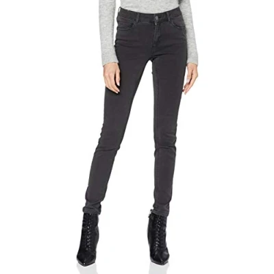 Image of VERO MODA Women&#039;s Vmseven Nw S Shape Up Jeans Vi501 Noos Slim, Dark Grey Denim, 30W / 30L