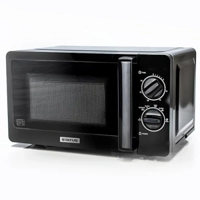 Image of STATUS Oakland Black Microwave Oven: 700w with 20 Litre capacity, 5 Power Settings / OAKLAND1PKB