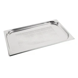 Image of Vogue Stainless Steel Perforated 1/1 Gastronorm Tray 20mm