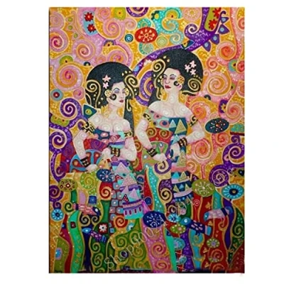 Image of 5D Diamond Painting Kits for Adults Full Drill DIY Square Gustav Klimt 30x40cm Art by Number Crystal Rhinestone Embroidery Cross Stitch Arts Craft Home Wall Decor Gifts