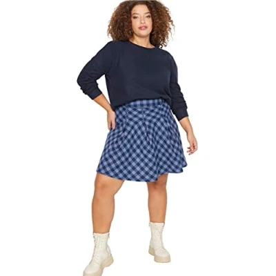 Image of Trendyol Plus Size Skirt Multi Color Mini