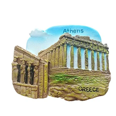 Image of 3D Athens Greece souvenir fridge magnet,Home &amp; kitchen decoration magnetic sticker refrigerator magnet travel gift