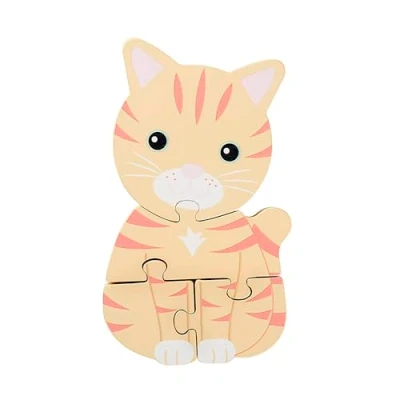 Image of Orange Tree Toys Cat Wooden Puzzle