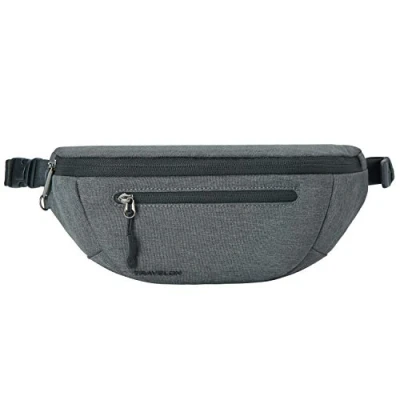 Image of Travelon Unisex Adult Anti Theft Urban Waistpack, Slate, 11.5W x 5H 3.5D