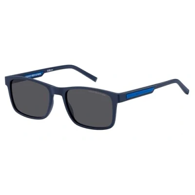Image of Sunglasses Tommy hilfiger Th 2089/s col. fll/ir Uomo Squadrata Blu opaco