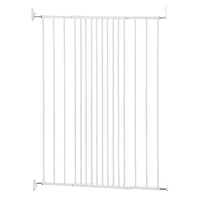 Image of Bettacare Extra Tall Screw Fitted Pet Safety Gate, 62.5cm 106.8cm, White, 103.5cm in Height, Dog Stair Barrier for Puppy