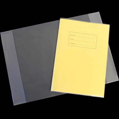 Image of Bright Ideas Matte PP Book Covers A4, 90 Micron, Pack of 50 Covers. Flexible Plastic Easy to Clean and Wipeable Made Protect School Exercise Books. BI9010.