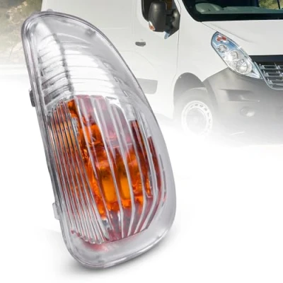 Image of ROBUST Wing Mirror Indicator Light Lens Right Driver Side for Renault Master Nissan NV400 Vauxhall Movano 4405993 2616000Q0A 261603141R 95508976