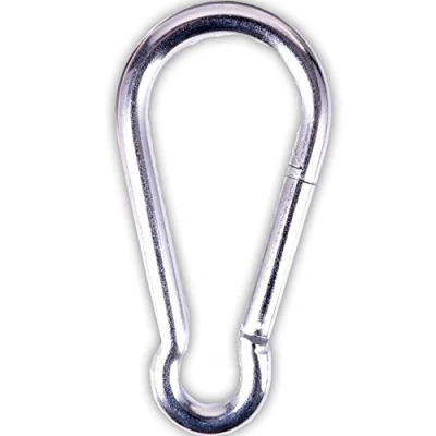 Image of White Hinge 10x Extra Large 160mm Steel Carabiners Spring Loaded Snap Clip Hooks