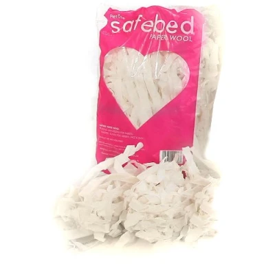 Image of Petlife Safebed Paper Wool ,White,Animal Bedding Sachet for Small Pet