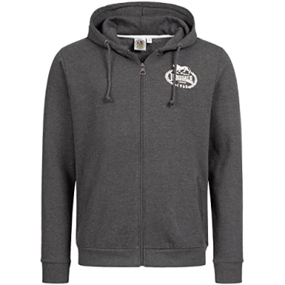 Image of Lonsdale men&#039;s hooded sweat jacket with zipper, normal fit DAVENTRY S