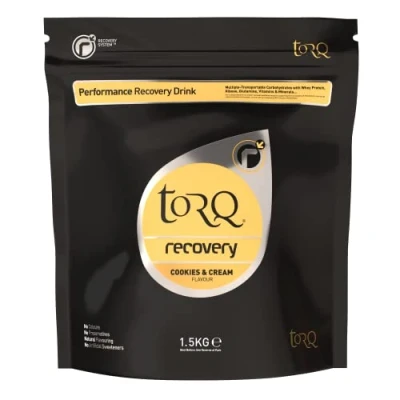 Image of TORQ Recovery Drink Cookies &amp; Cream Rapid Powder Whey Protein Isolate/Glutamine/Ribose Post Workout Powder, 11.5 g of Protein, 30 Servings 1.5kg