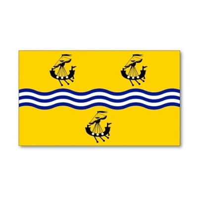 Image of 2 x Outer Hebrides Emblem Flag Vinyl Stickers Car Van Truck Taxi Lorry
