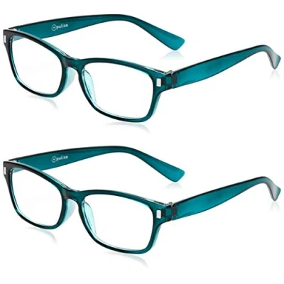 Image of The Reading Glasses Company Aquamarine Readers Value 2 Pack Mens Womens RR77 Q +2.50