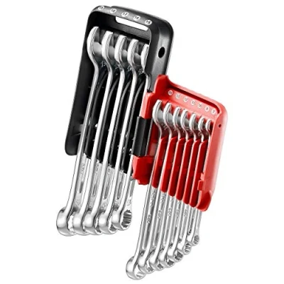 Image of FACOM 440.JP12A Set of 12 Metric Combination Ratchet Spanners on Portable Case, Silver
