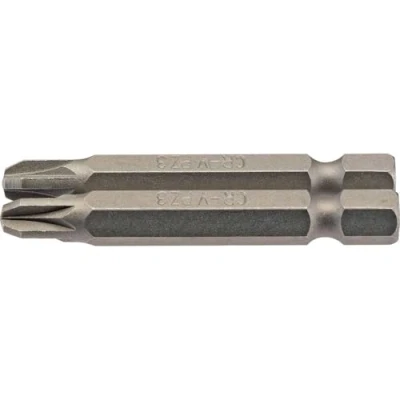 Image of Draper PZ Type Insert Bit, 1/4&quot; Hex, 50mm Long, No.3 (Pack of 2)