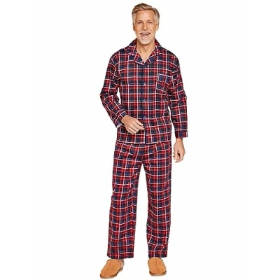 Image of Champion Mens Cambridge Brushed Cotton Check Pyjamas Red XL