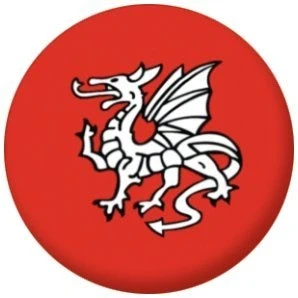Image of Pendragon Anglo Saxon Flag Badge, Magnet, Keyring, Mirror, Bottle Opener
