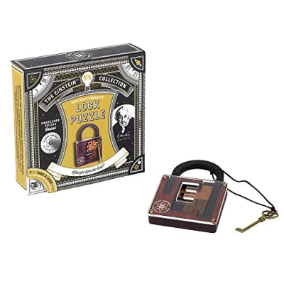 Image of The Einstein Collection Lock Puzzle Tricky padlock Brain game 3D Teaser Puzzles by Professor