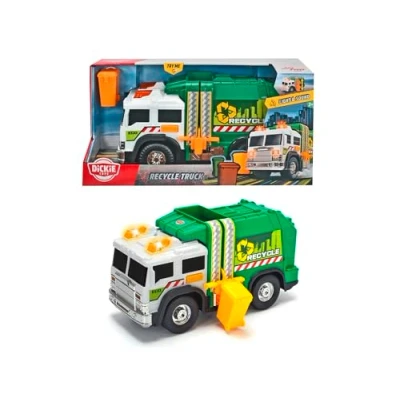 Image of Dickie Recycle/Garbage Truck Toy with Light and Sound Effects
