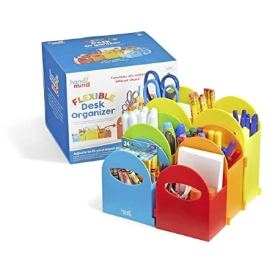 Image of Learning Resources Flexible Desk Organiser, Top Modular Organisers and Accessories, Teacher Supplies, Pencil Holder For Desk, Drawer School Supplies