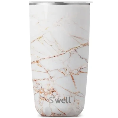 Image of S&#039;well Calacatta Gold Tumbler with Lid, 530ml