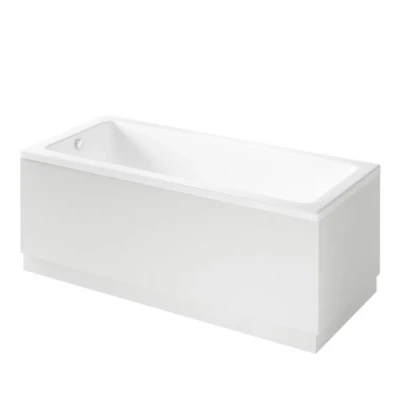 Image of iflo Aliano Bath End Panel Matte Dove Grey 700mm
