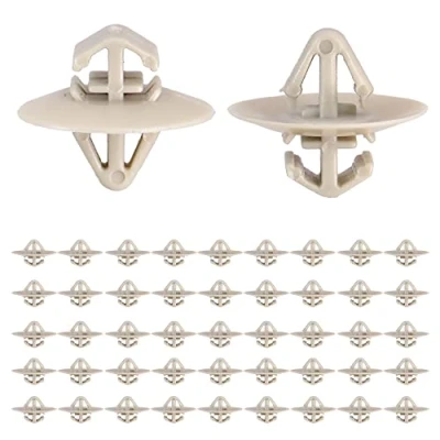Image of 50Pcs Plastic Trafic Side Door Moulding Lower Trim Clips For Vauxhall Vivaro/Renault