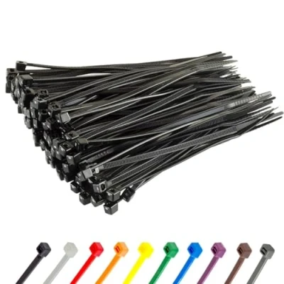 Image of Gocableties Small Black Cable Ties, 100mm x 2.5mm, Pack of 100, 4 Premium Nylon Zip Plastic Tie Wraps, Secure Self Locking Mechanism, for Home, Garden, Office and DIY