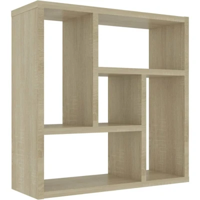 Image of vidaXL Wall Shelf Sonoma Oak 45.1x16x45.1 cm Chipboard