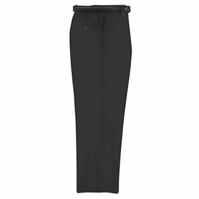 Image of Ozmoint School Uniform Boys Mens Elastic Back Short Leg Belt Trouser (S 7XL) Charcoal