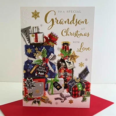 Image of Jonny Javelin Special Grandson At Christmas Card Ale Presents