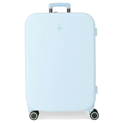 Image of Enso Annie Medium suitcase Turquoise 48x70x28 cm Rigid ABS Integrated TSA closure 79L 4.32 kg 4 Double wheels