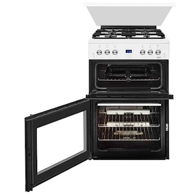 Image of Beko EDG507W 50cm Double Oven Gas Cooker with Hob, White (Pack Of 1)