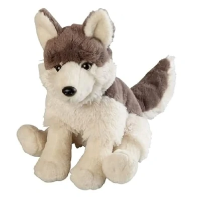 Image of Wild Republic EcoKins Wolf Stuffed Animal 12 inch, Eco Friendly Gifts for Kids, Plush Toy, Handcrafted Using 16 Recycled Plastic Water Bottles