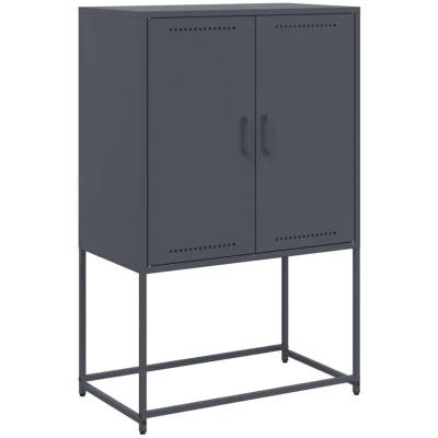 Image of vidaXL Highboard Anthracite 68.5x38.5x107 cm Steel