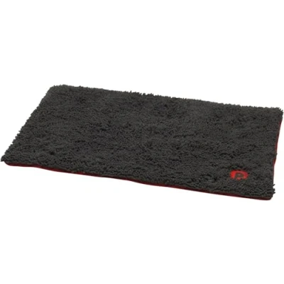 Image of Petface Outdoor Paws Memory Foam Microfibre Crate Mat, Medium, Black